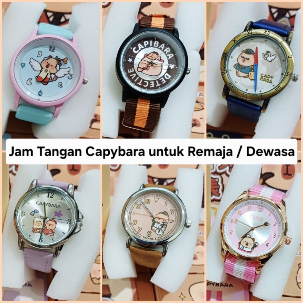 Jam Tangan Capybara Blind Box Selected Watch Premium Import Viral Lucu Esthetic Jam Tangan Remaja Ce