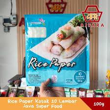 [METTA] pekanbaru/10 Lembar Rice Paper Kotak - Java Super Food Kulit Lumpia Kotak