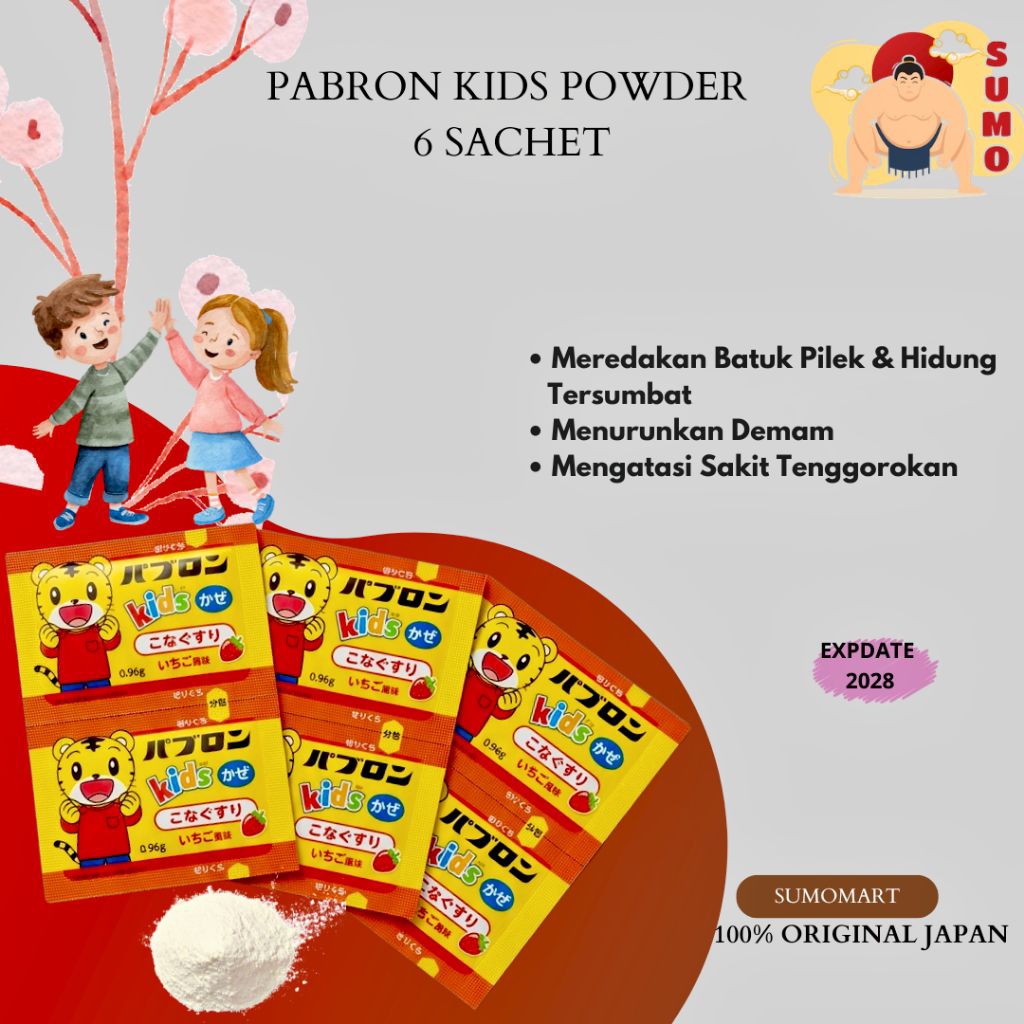 TAISHO PABRON KIDS POWDERRR KIDSSSS 6 SACHET ORIGINAL