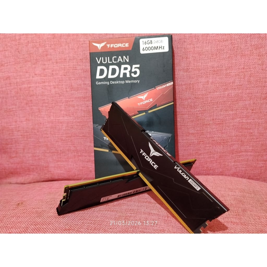 Ram T-Force Delta 16gb DDR5 6000mhz (2x8gb)