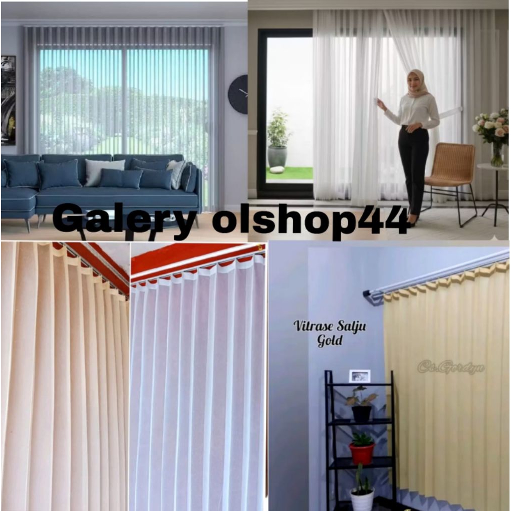 Vitrase polos putih daleman gorden vitrase gorden jendela minimalis