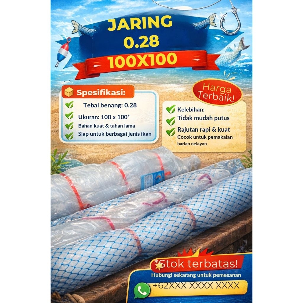 JARING SENAR 0.28 100X100 YOKO