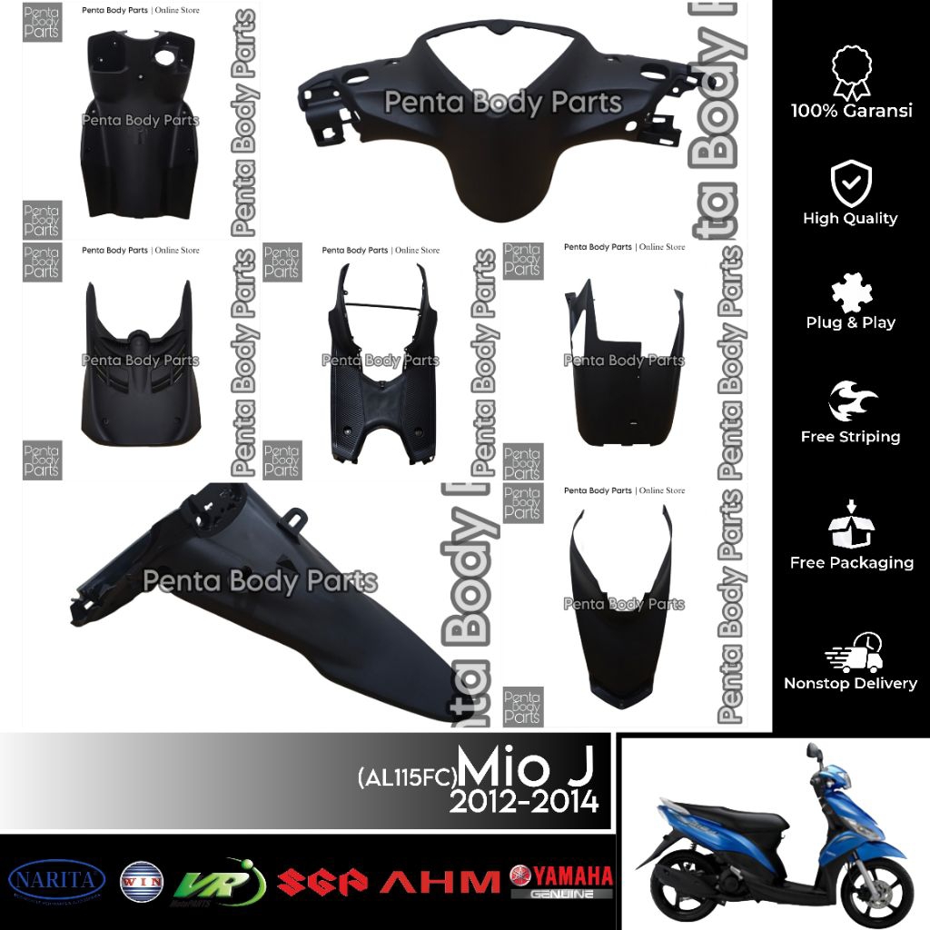 Cover Body Kasar Mio J (AL115FC) - Dek Bodi Kasar Belakang Mio J Tahun 2012 - 2014