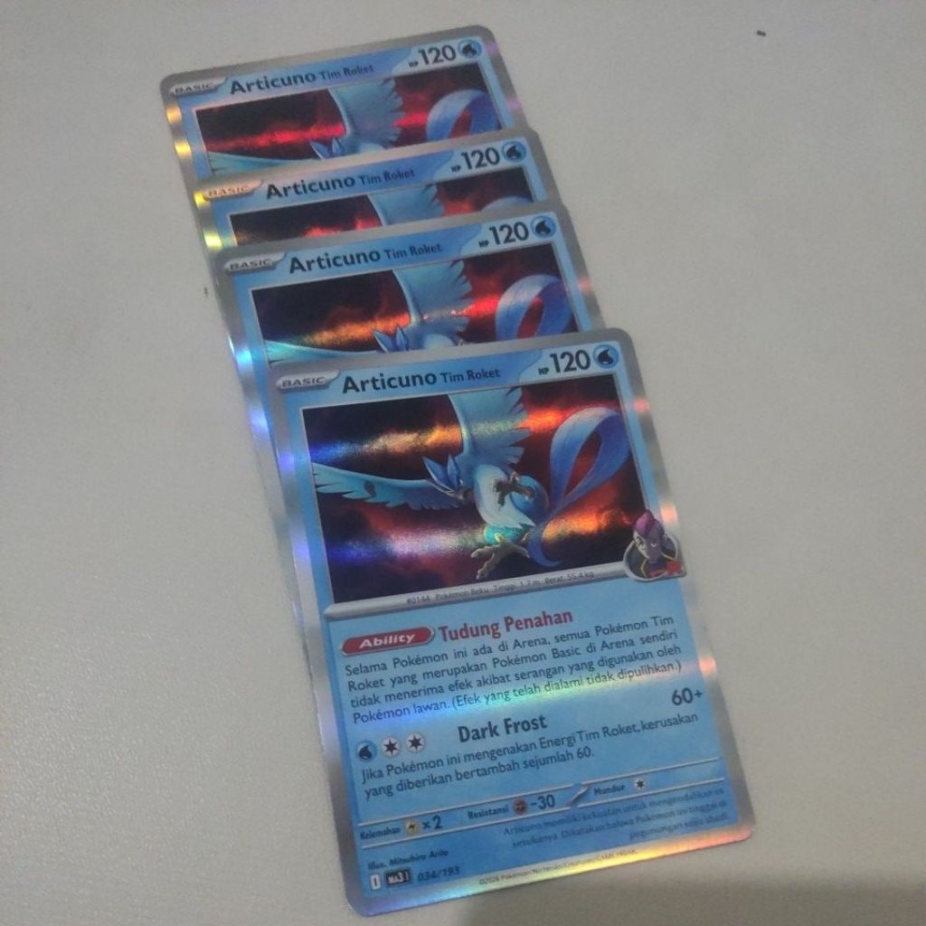 kartu pokemon articuno Tim Roket