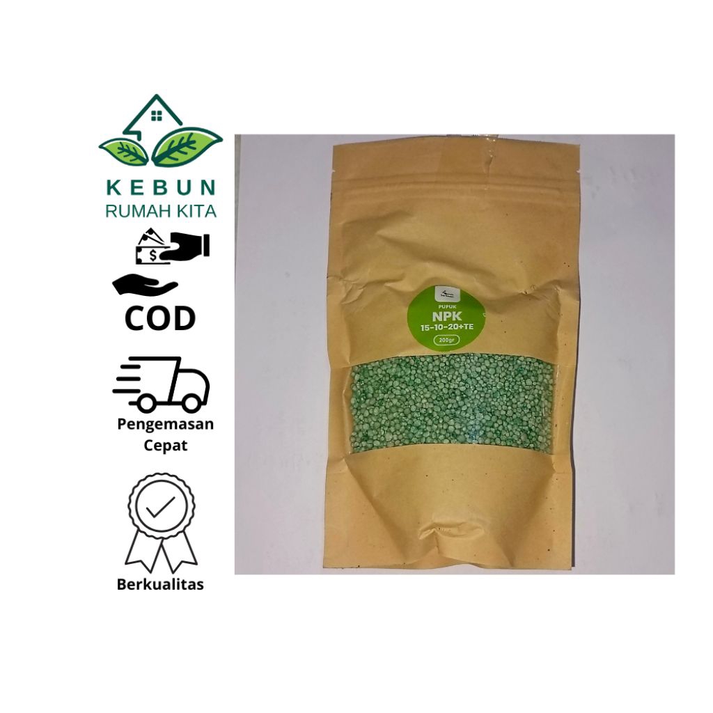 Pupuk NPK 15-10-20+TE 200gr