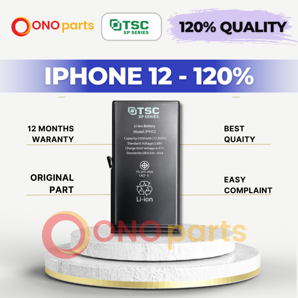 TSC BATTERY IPHONE 12 IPHONE 12 PRO 120% ORIGINAL HIGH QUALITY BATERAI IPHONE 12 IPHONE 12 PRO REPLA