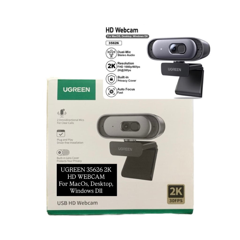 Preloved Webcam UGREEN HD 2K