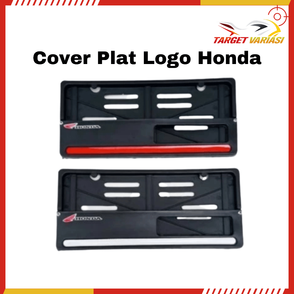 Dudukan Plat Nomor Motor Logo Honda - Tatakan Plat Nomor Motor Honda Universal