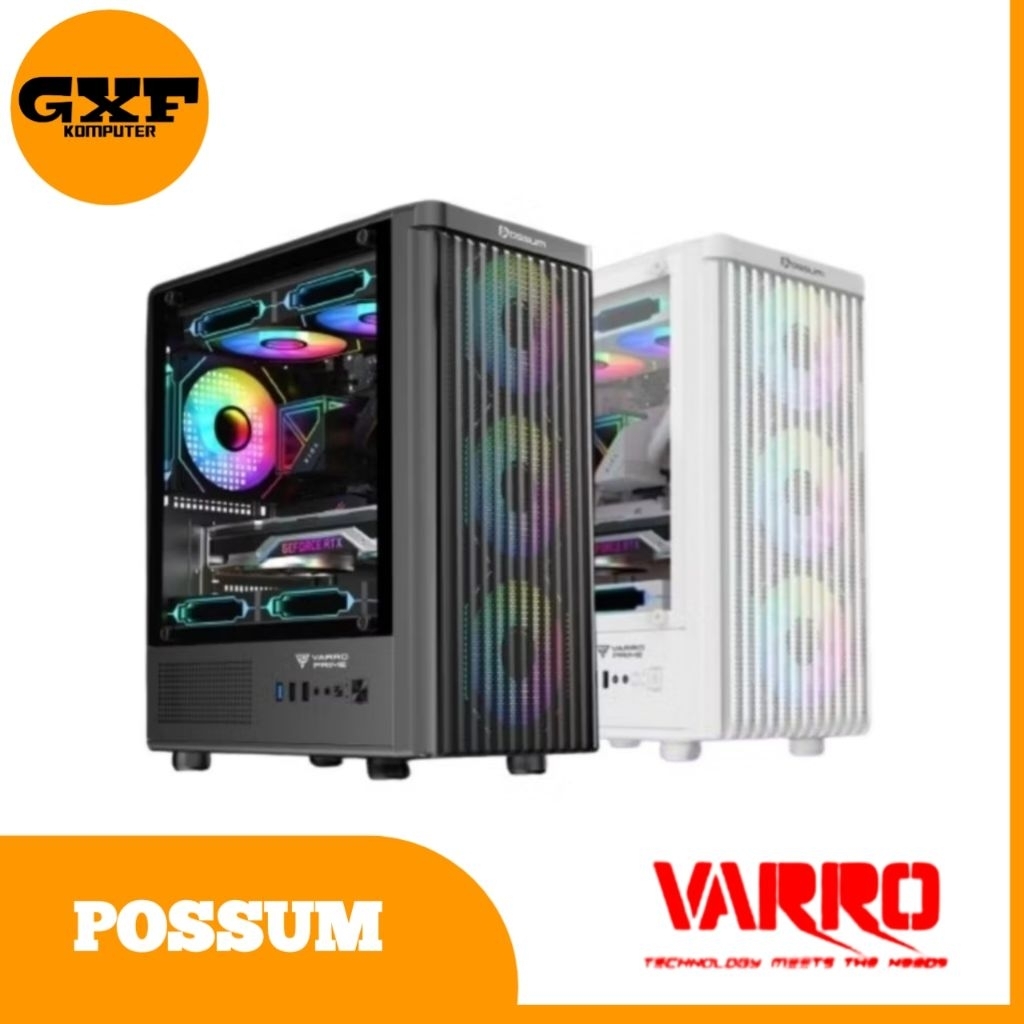 CASING VARRO POSSUM M-ATX INCLUDE 3 FAN RGB