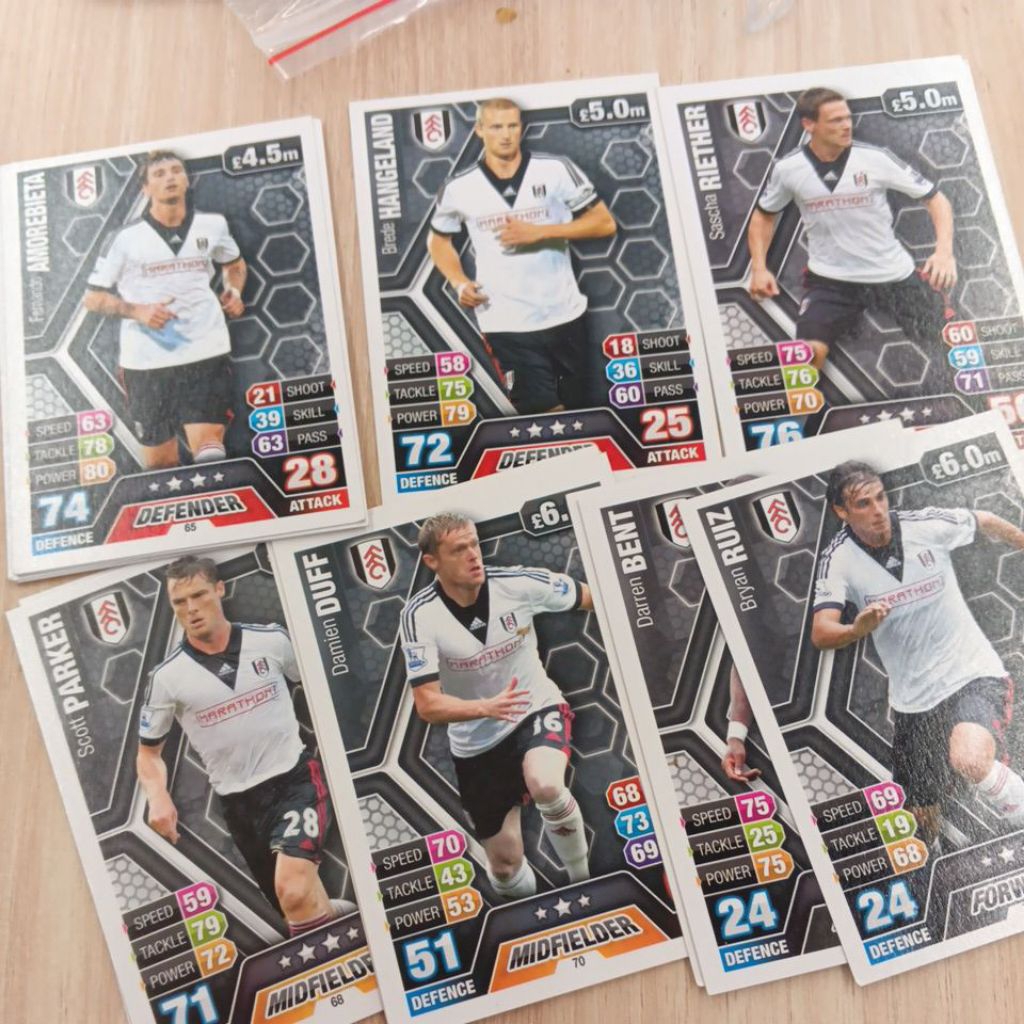 kartu bola match attax epl 2013/2014 Fulham base card