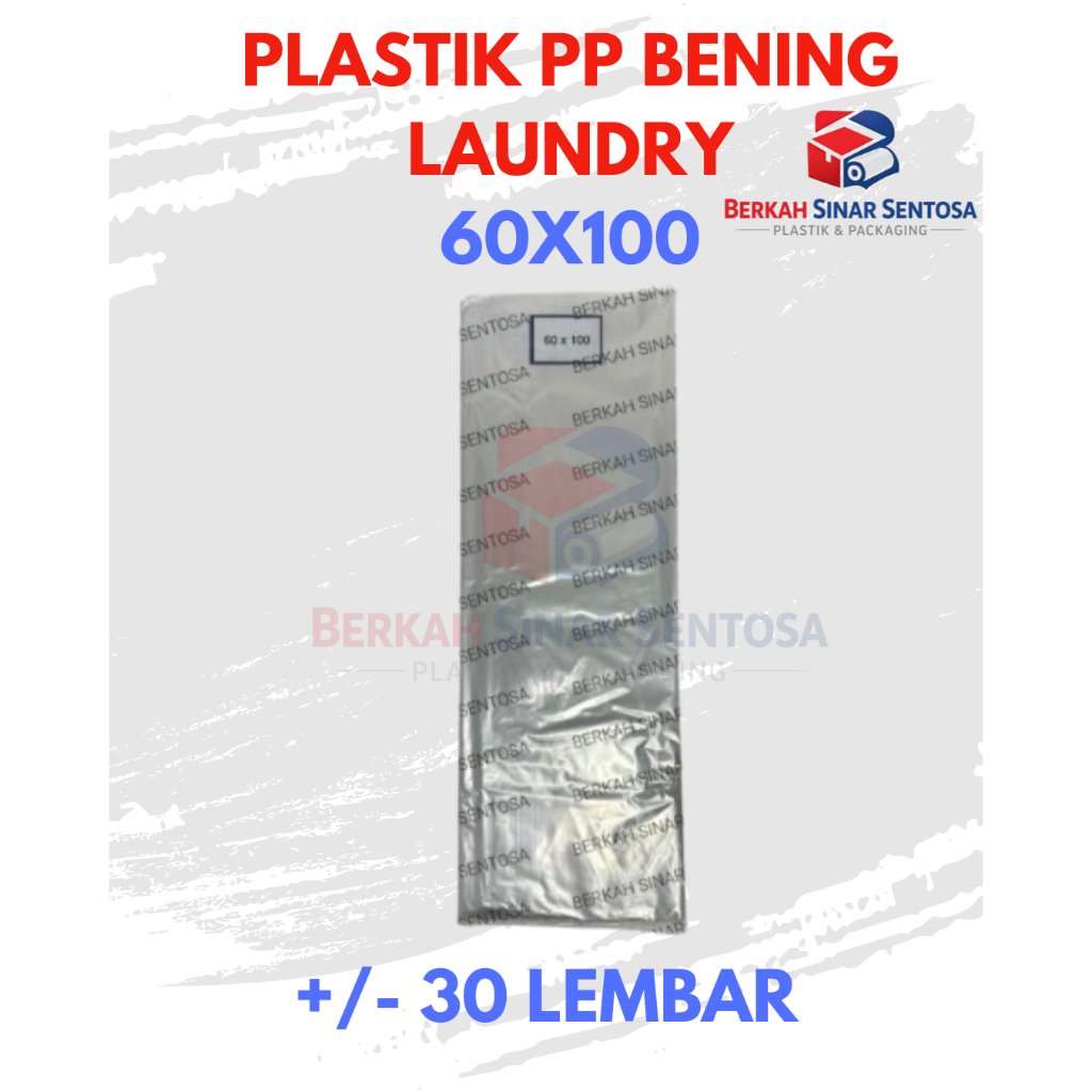 PLASTIK PACKING PP LAUNDRY BENING 1kg / Plastik Laundry Kiloan / Plastik PP Bening Ukuran 30x50