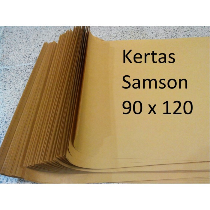 KERTAS SAMSON COKLAT KRAFT 90 Cm x 120 Cm 80 Gr Kertas Untuk Packing