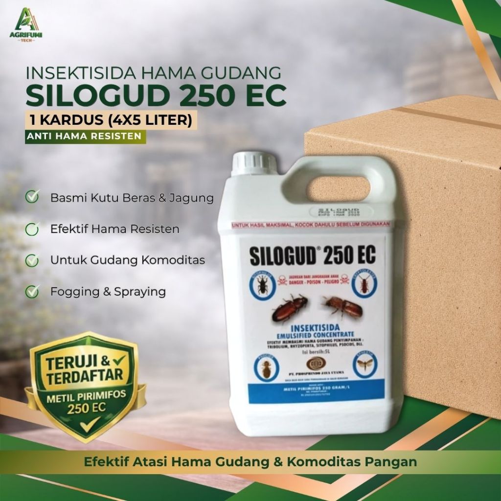 SILOGUD 250 EC 1 Kardus (4x5L) Insektisida Hama Gudang Obat Kutu Beras Jagung Anti Hama Resisten Met