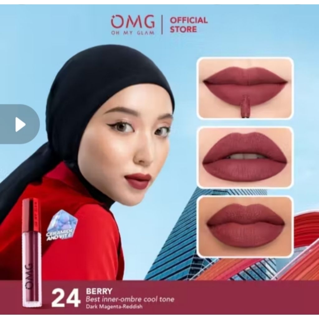OMG Mattelast Lip Cream Original | Lipstik Matte Tahan Lama & Tidak Kering di Bibir