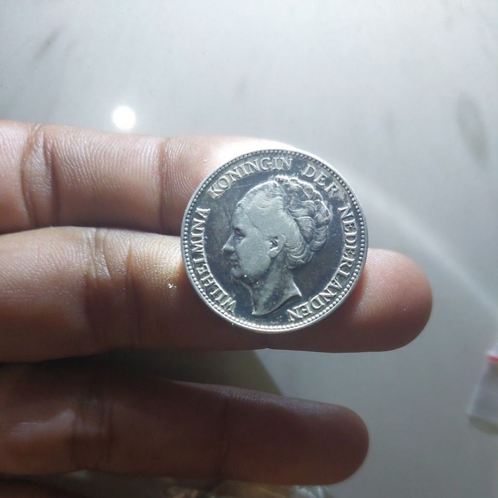 1 gulden Tahun 1931. asli perak.