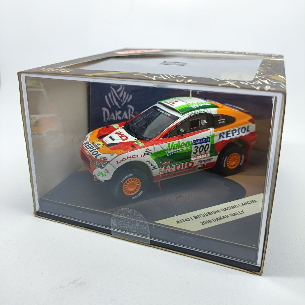 Diecast Vitesse Mitsubishi Racing Lancer 2009 Dakar Rally Repsol Skala 1:43 Original