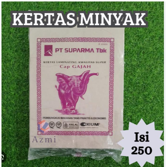 KemasanYA 250LBR KERTAS NASI COKLAT KERTAS MINYAK KERTAS BUNGKUS NASI KERTAS NASI WARNA COKLAT KERTA