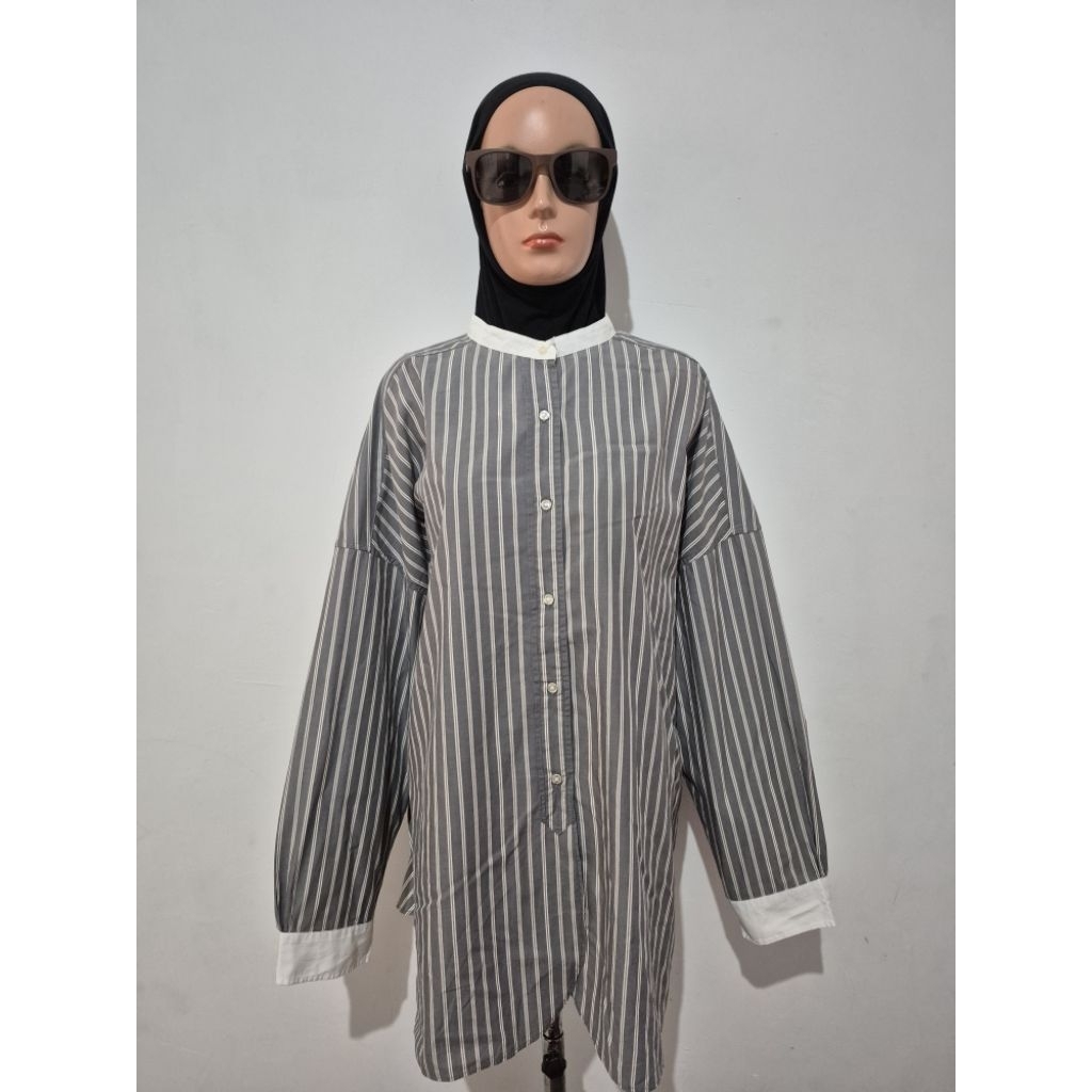 Blouse salur kerah koko (NIKO AND...)
