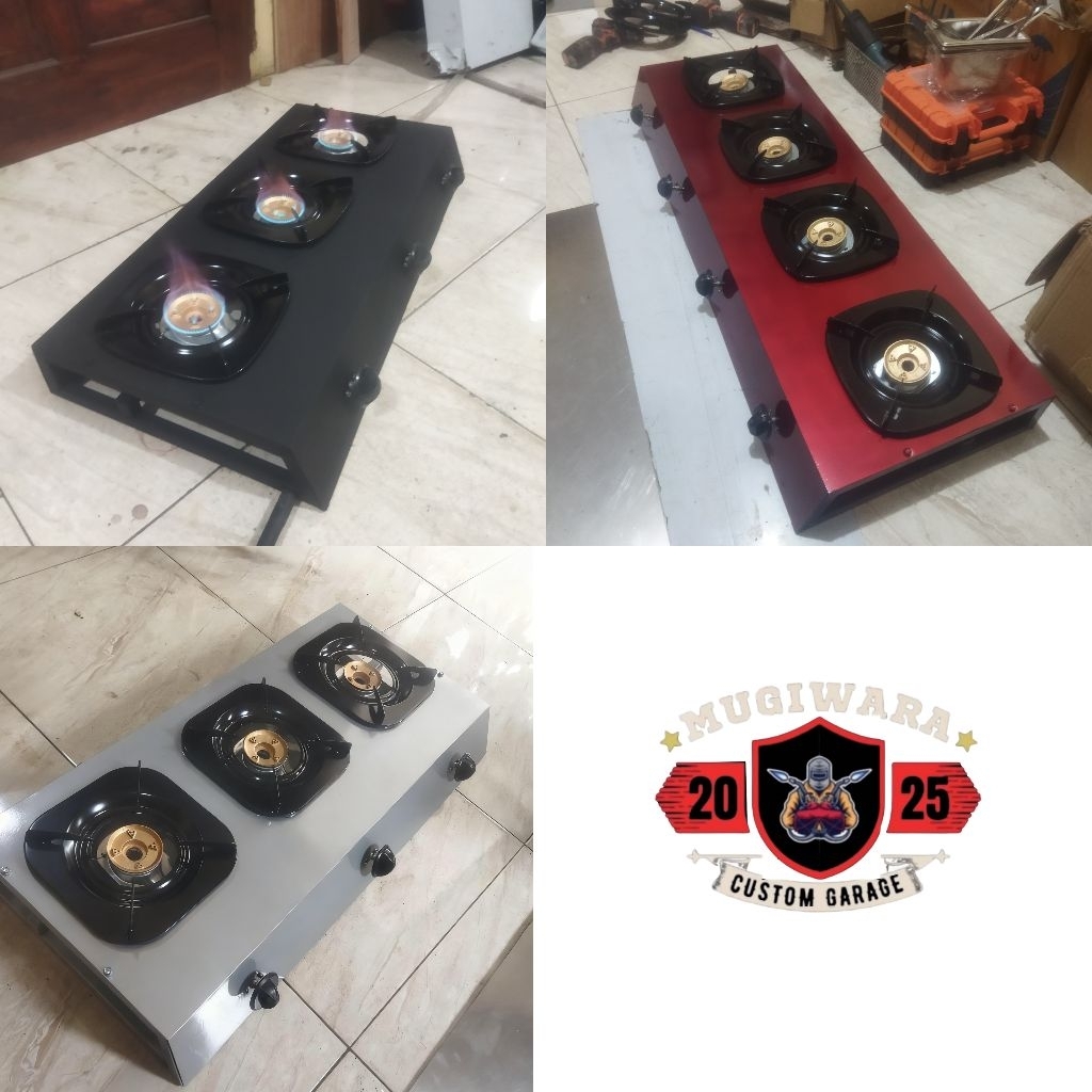 PROMO KOMPOR CUSTOM SERBAGUNA  3 TUNGKU, 4 TUNGKU, 5 TUNGKU, 6 TUNGKU.
