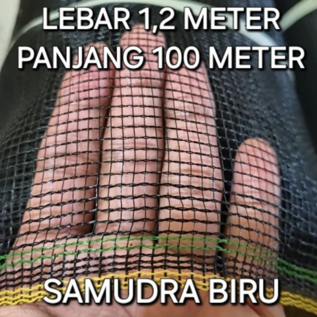 Jaring Waring Hitam 1,2 x 5 Meter Pagar Tanaman Jaring Kandang Ayam