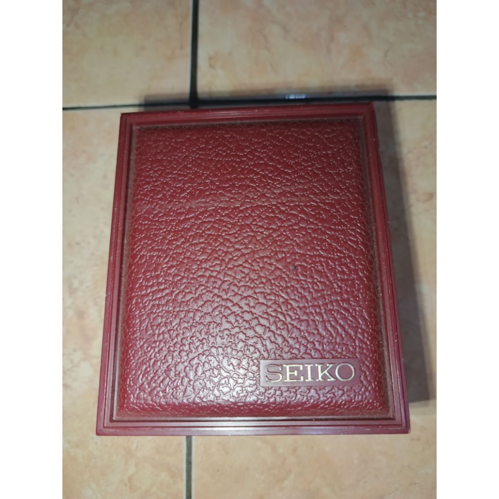 Kotak / BOX Unik Vintage SEIKO Quartz Untuk Tempat Perhiasan Cincin (BOX SAJA)