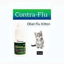 CONTRA FLU KITTEN 10ML OBAT ANAK KUCING ANJING SAKIT FLU PILEK DEMAM BERSIN PANAS MERIANG