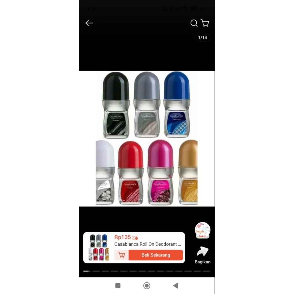 CASABLANCA DEODORANT 50ML