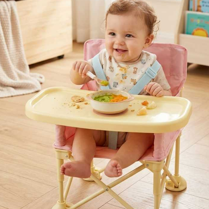 KURSI MAKAN BALITA LIPAT KURSI MAKAN ANAK PORTABLE KURSI MAKAN BAYI LIPAT FOLDABLE