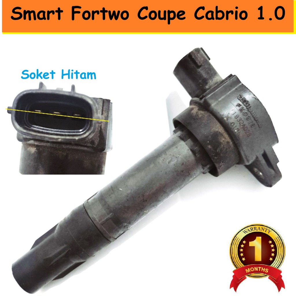 Coil Smart 451 Fortwo Coupe Cabrio 1.0 FK0319 Diamond MN195805 Ignition Koil hitam Central