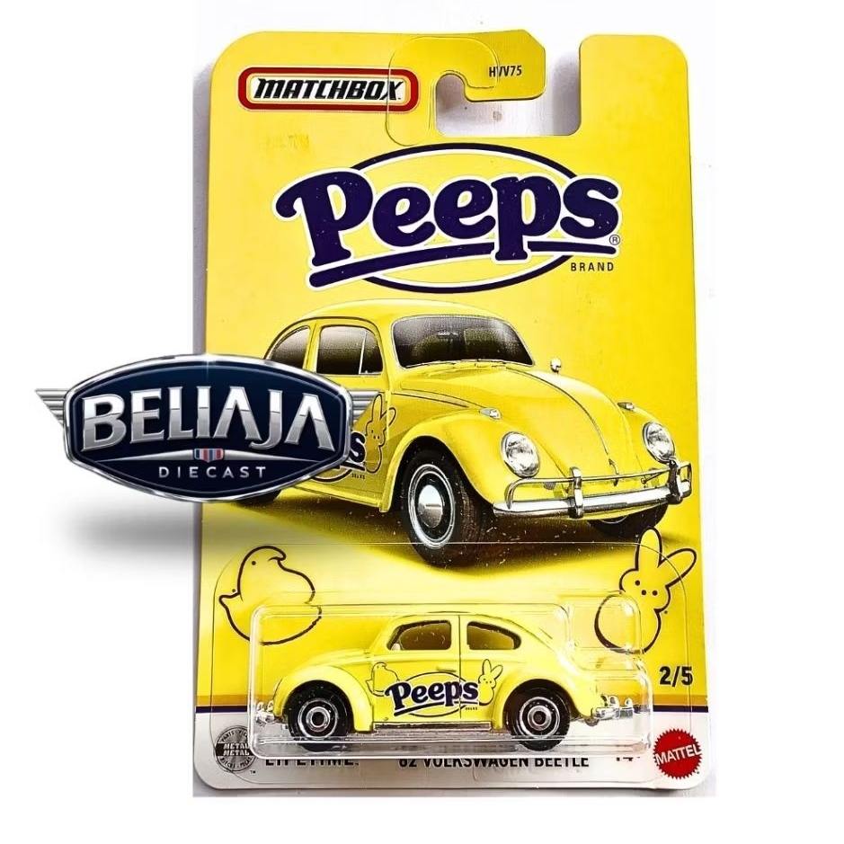MATCHBOX 62 VOLKSWAGEN VW BEETLE YELLOW PEEPS 2026