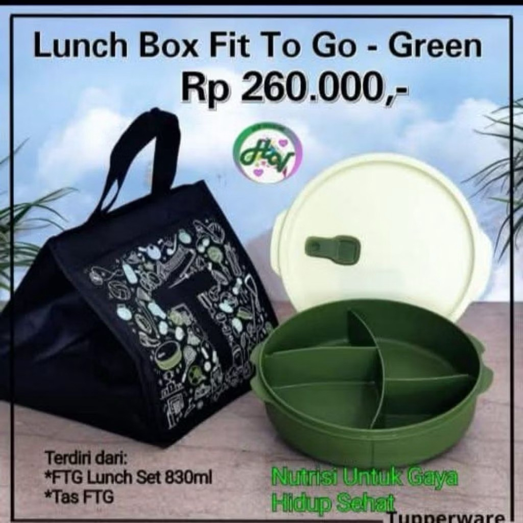 fit to go tempat bekal tupperware