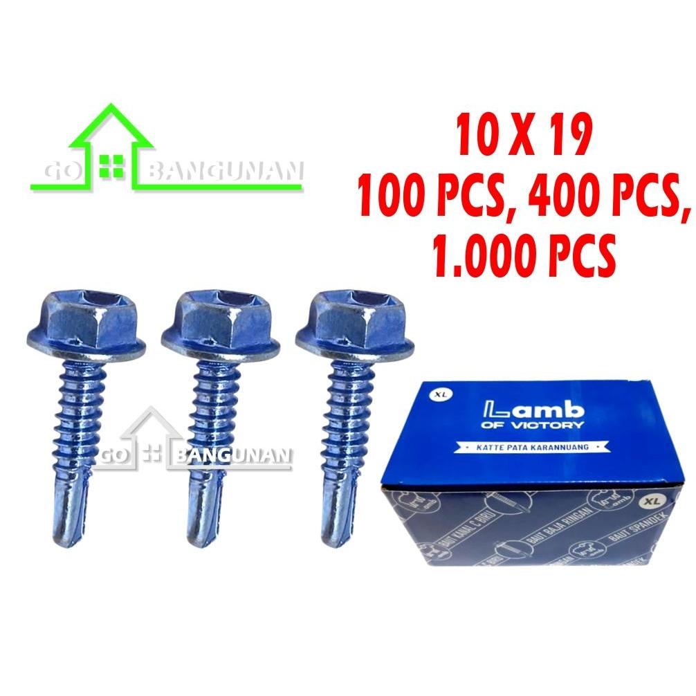 Baut Kanal C 10 X 19 LAMB, 100 PCS, 400 PCS, 1.000 PCS