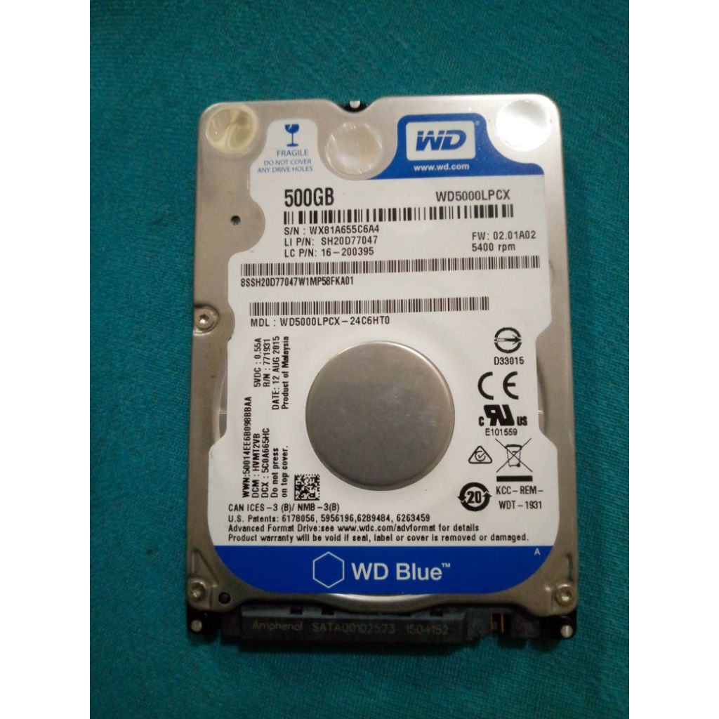 HDD External 500GB (HDD + KESING) Kondisi Second Normal LANCAR JAYA
