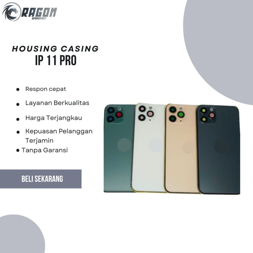 BACK CASING / HOUSING IP 11 PRO/11 PRO MAX ORIGINAL