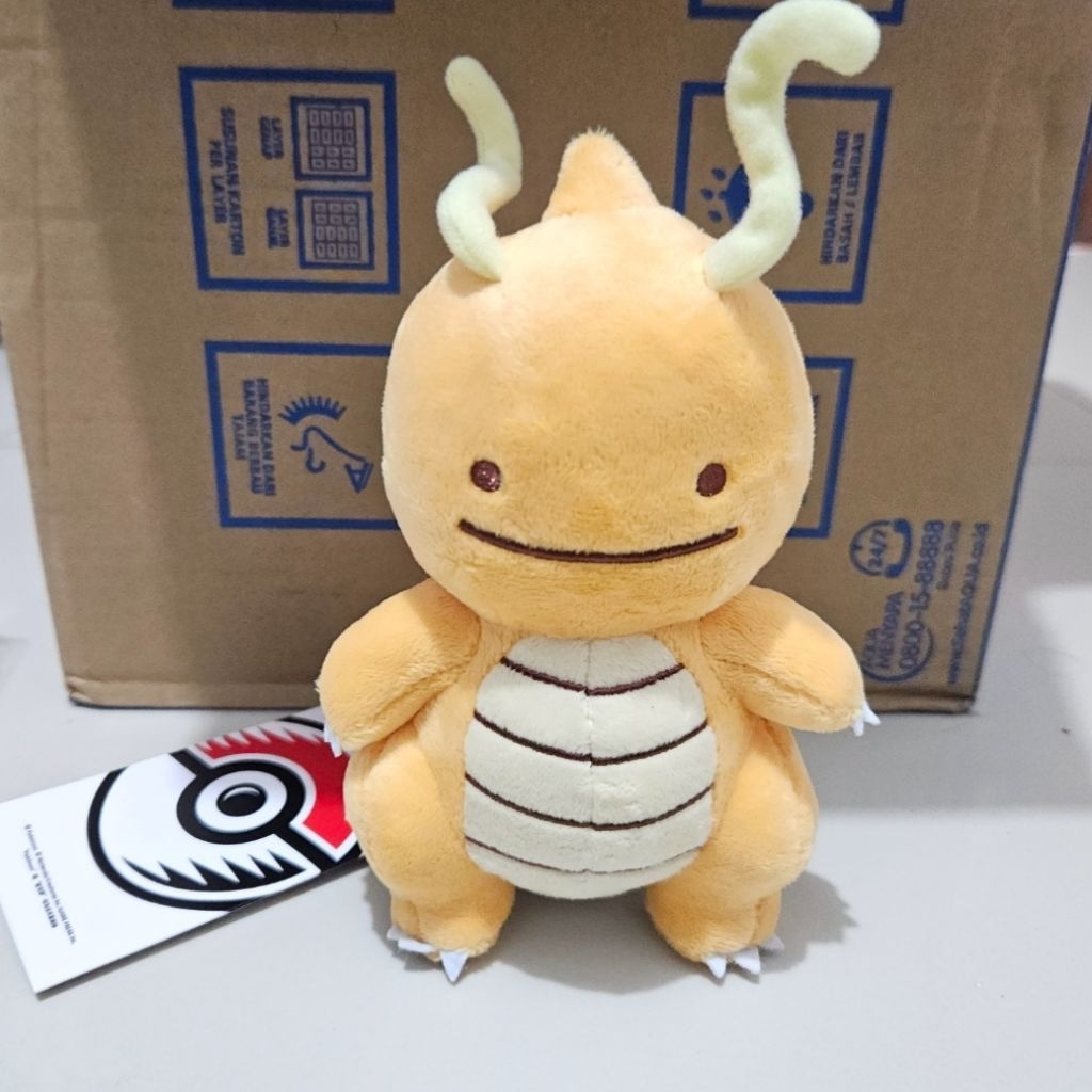 Ditto as Dragonite Pokemon Center Plush Plushies Boneka