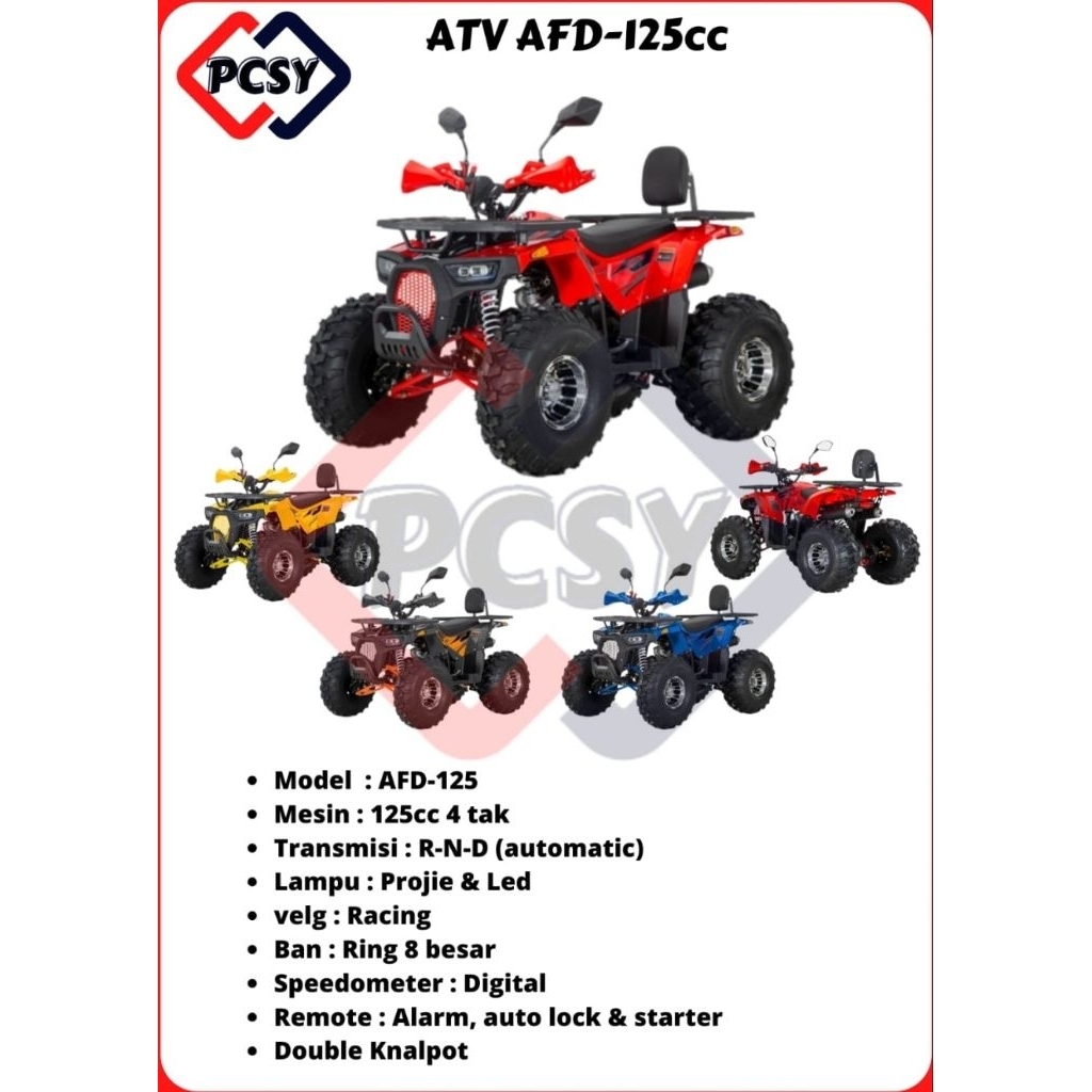 Motor ATV PC SY AFN (manual) / AFD (matic) 125CC SPORT