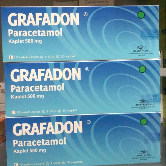 GRAFADON PARACETAMOL 500MG BOX 100 TABLET