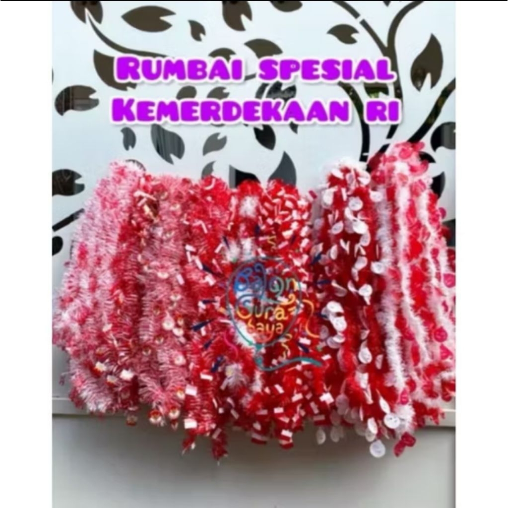 Slinger MERAH PUTIH / Rumbai Dirgahayu /Rumbai Kemerdekaan / Rumbai Agustusan / Slinger Agustus...
