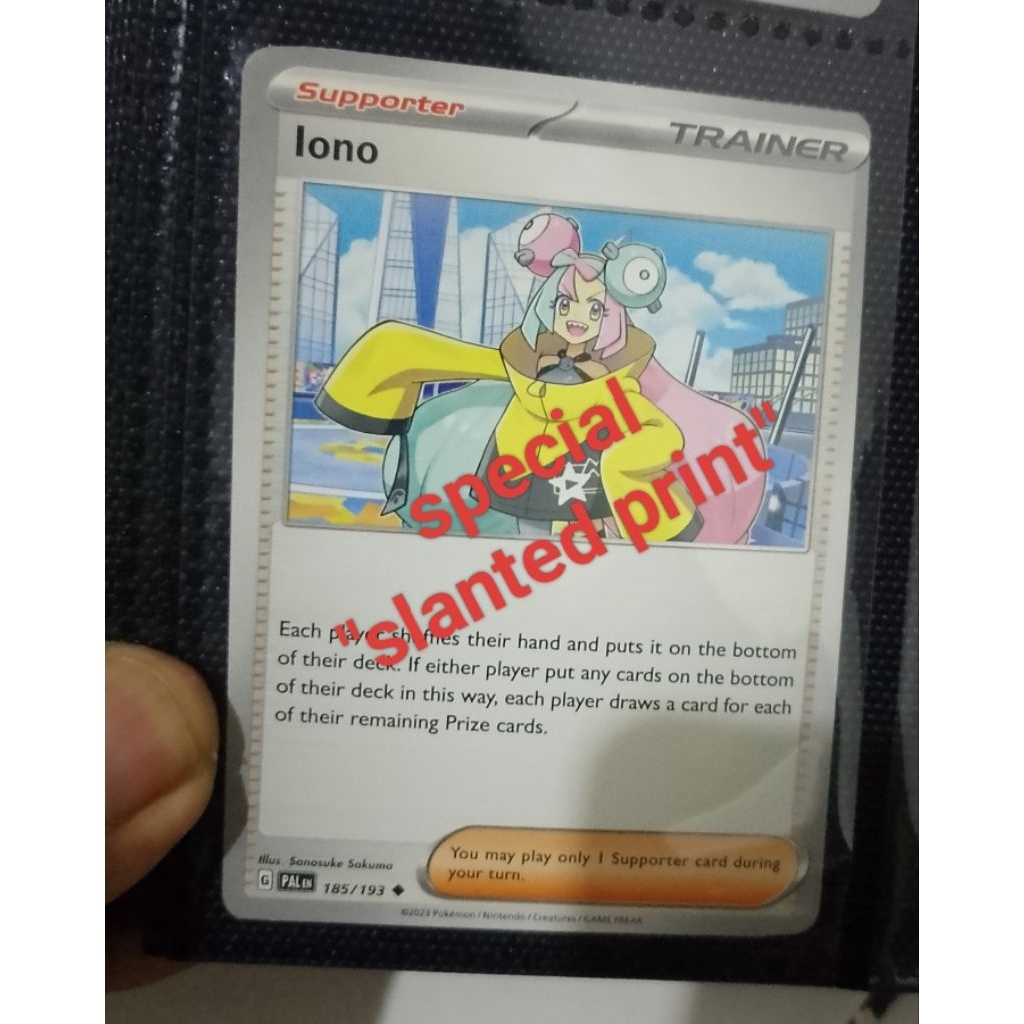 *SPECIAL MISCUT*  kartu pokemon iono common eng