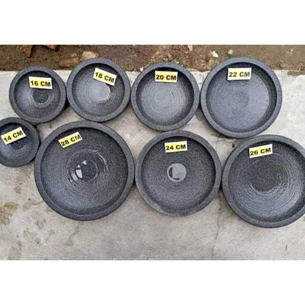 cobek coet | ulekan batu asli 100% dari batu asli tanpa campuran cocok untuk sehari hari anti luntur