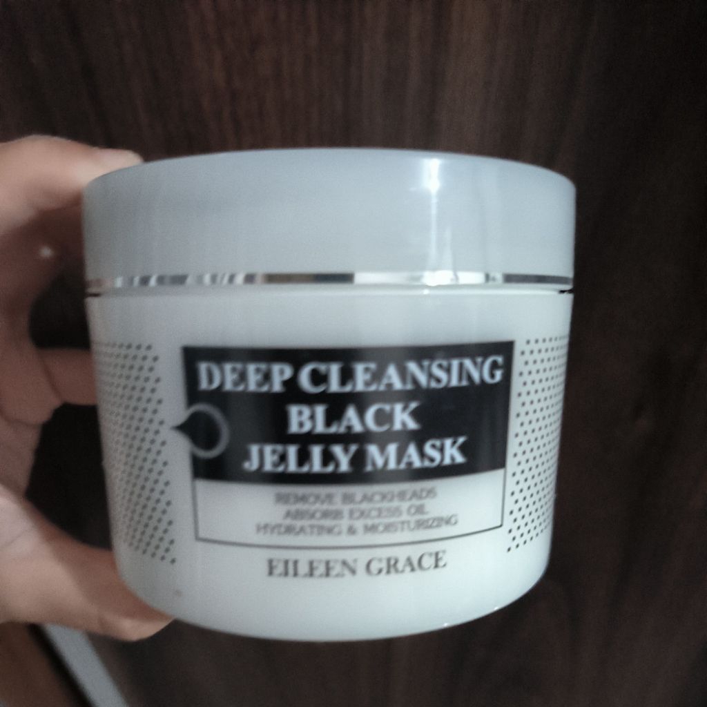 preloved eileen grace black jelly mask