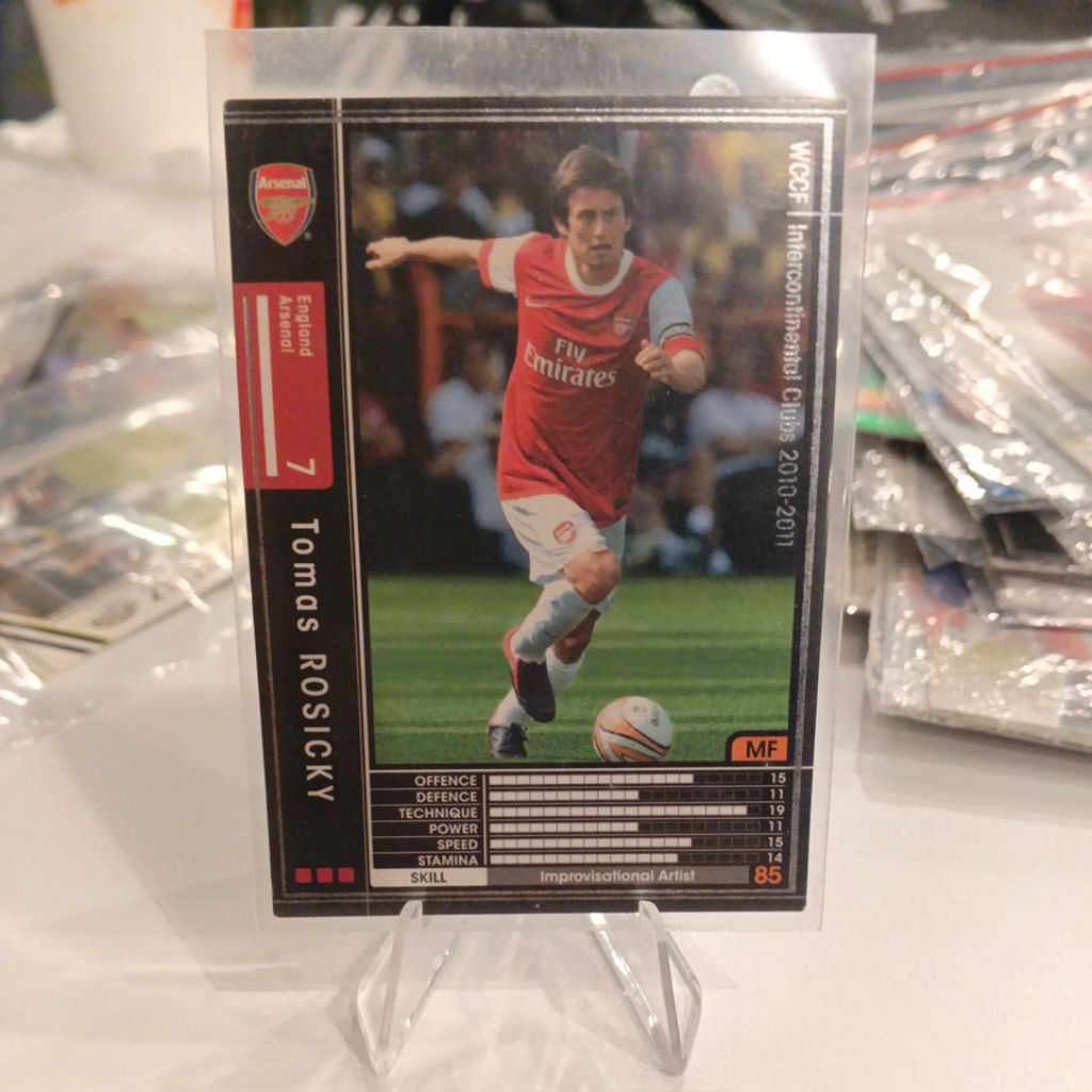 kartu bola panini wccf 2010/2011 Arsenal