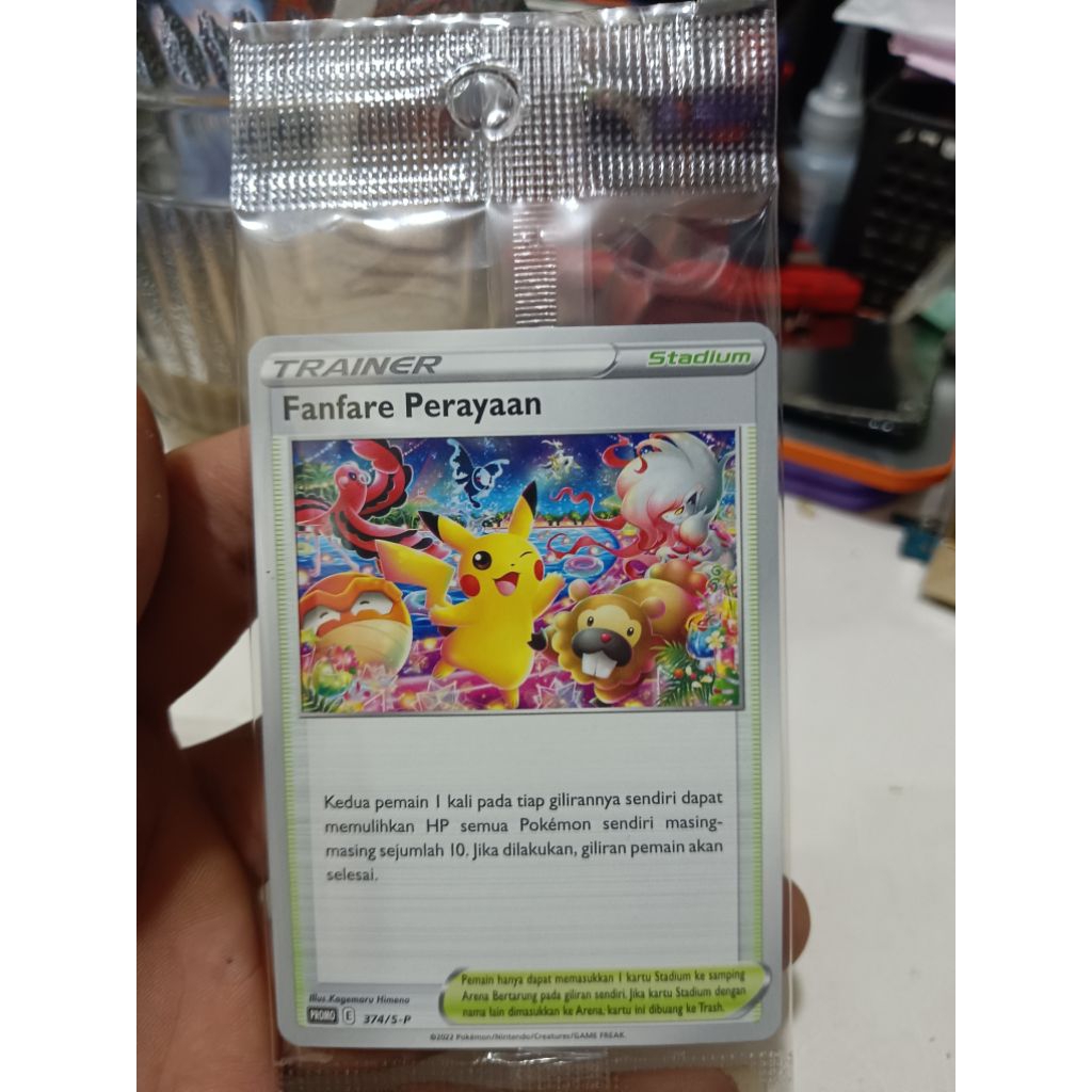 Pikachu Fanfare Perayaan Promo - Pokemon TCG ORI