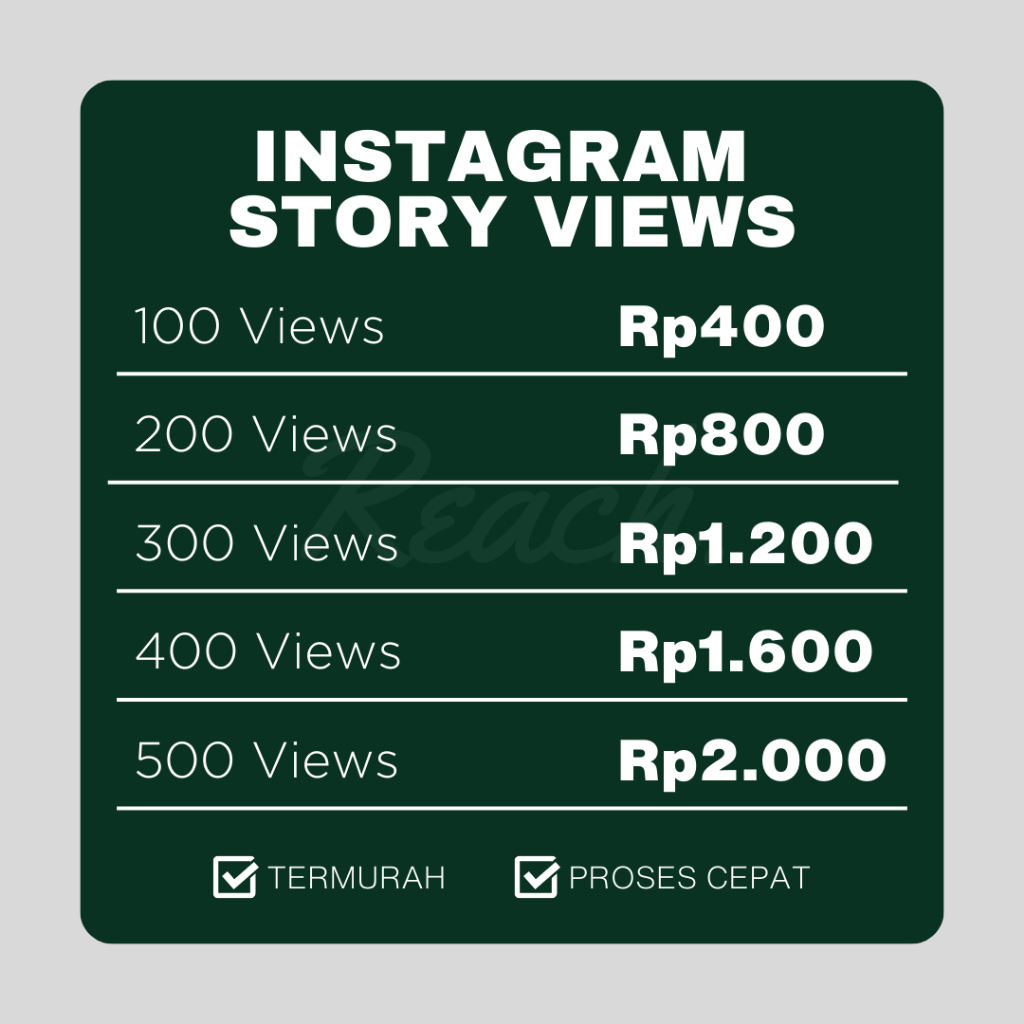 View Story Instagram Proses Cepat Bergaransi - Reachpanel