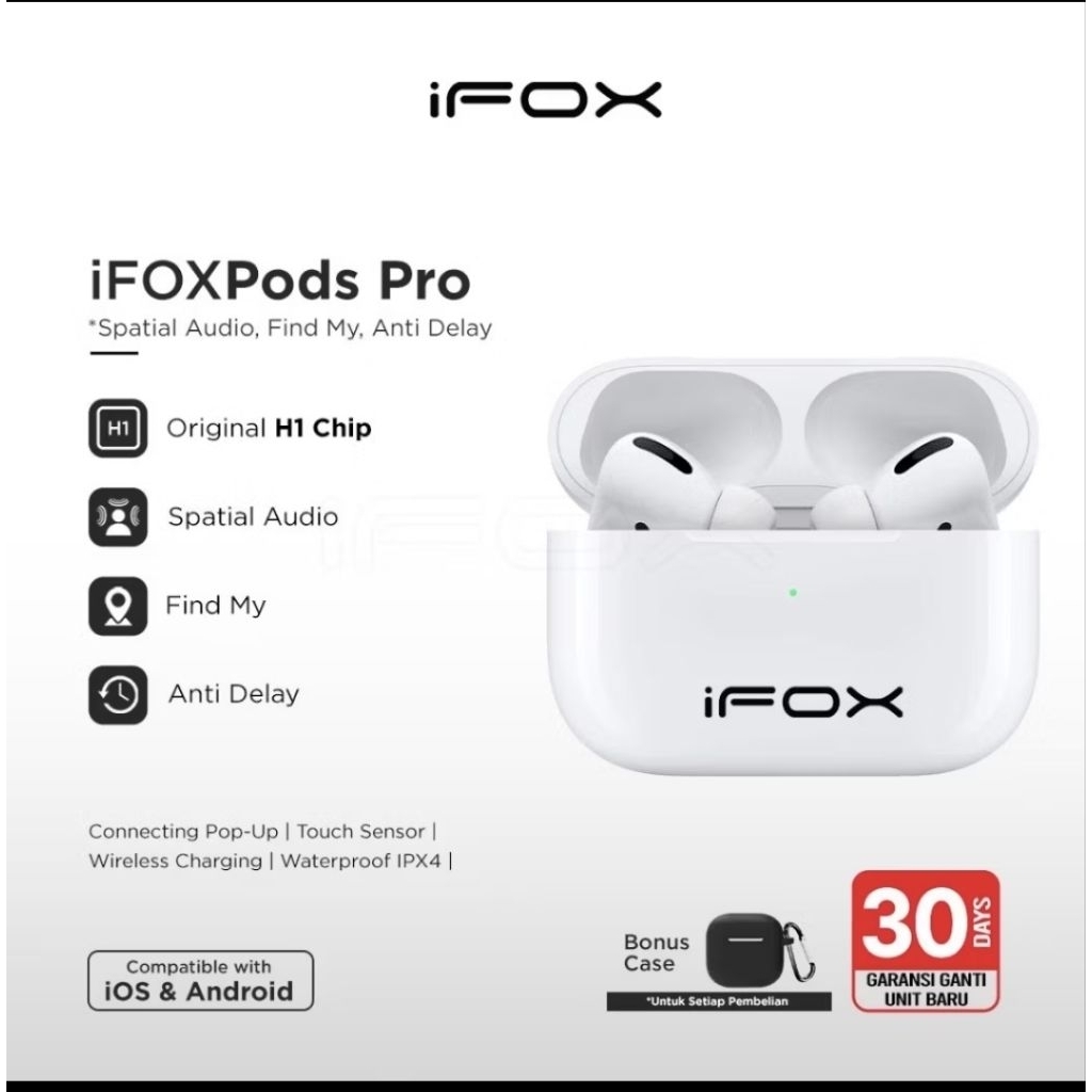 TWS Bluetooth iFOXPods pro Wireless Charging