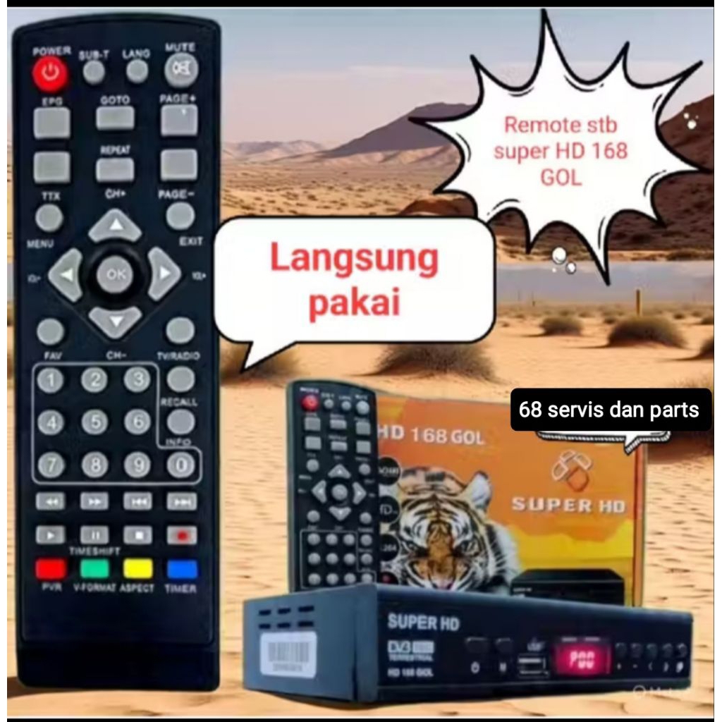 Remote stb super HD Harimau 168 gol