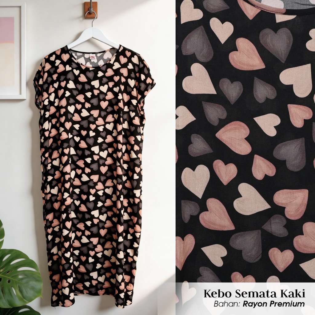 DASTER  SEMATAKAKI Non Busui bahan Rayon CSL Habel