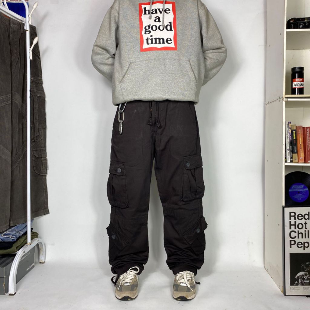 MATCHSTICK MULTIPOCKET CARGO PANTS