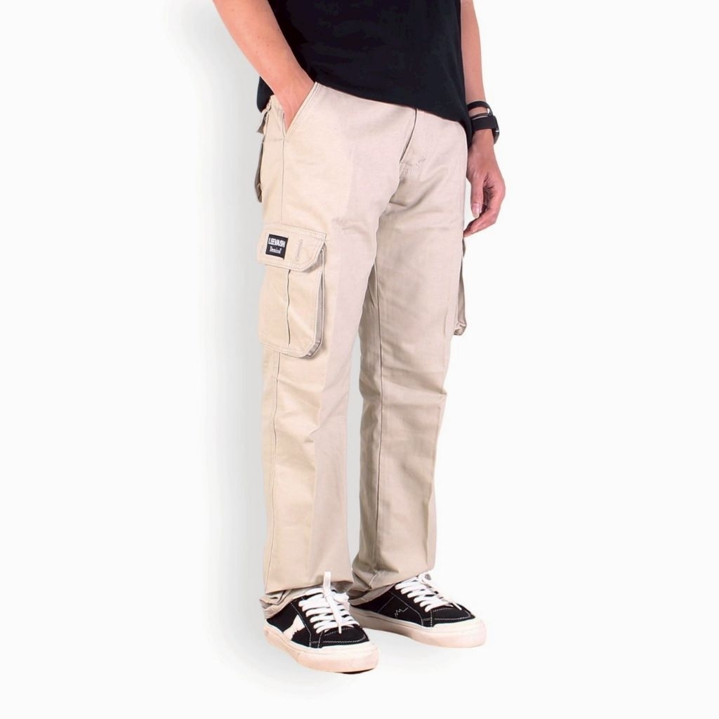 CELANA CARGO PANJANG PRIA SLIM STRAIGHT
