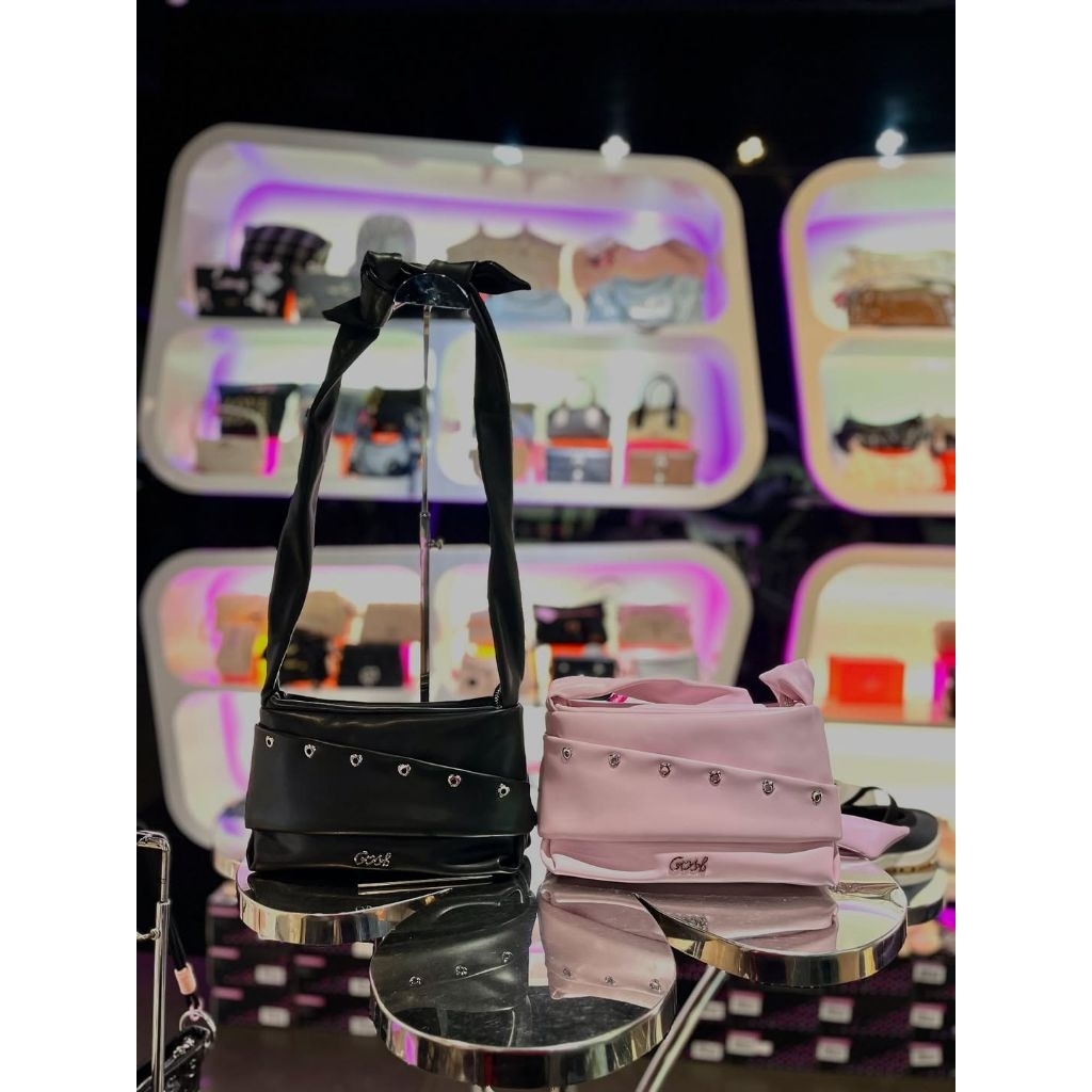 [Bisa COD] Ready Tas Gosh Original New art 350 Pink Black
